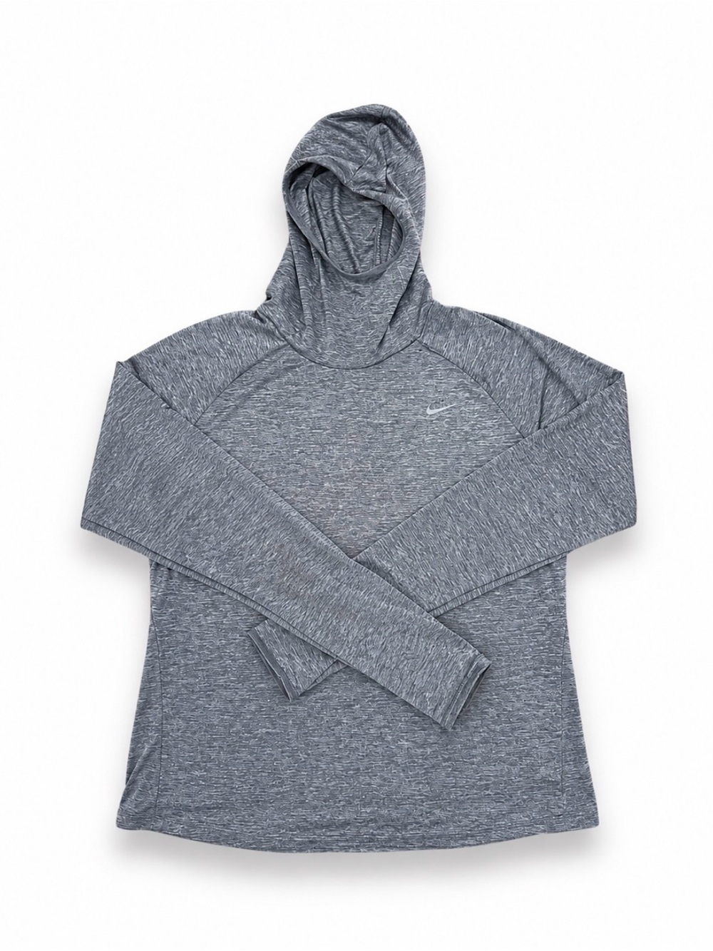 Nike dri-fit Gray Marled Hoodie Long Sleeve Pullover
